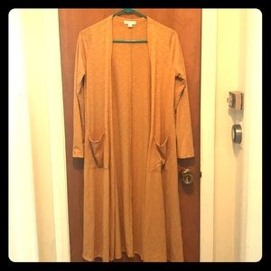 LulaRoe Mustard Yellow Sarah Size S